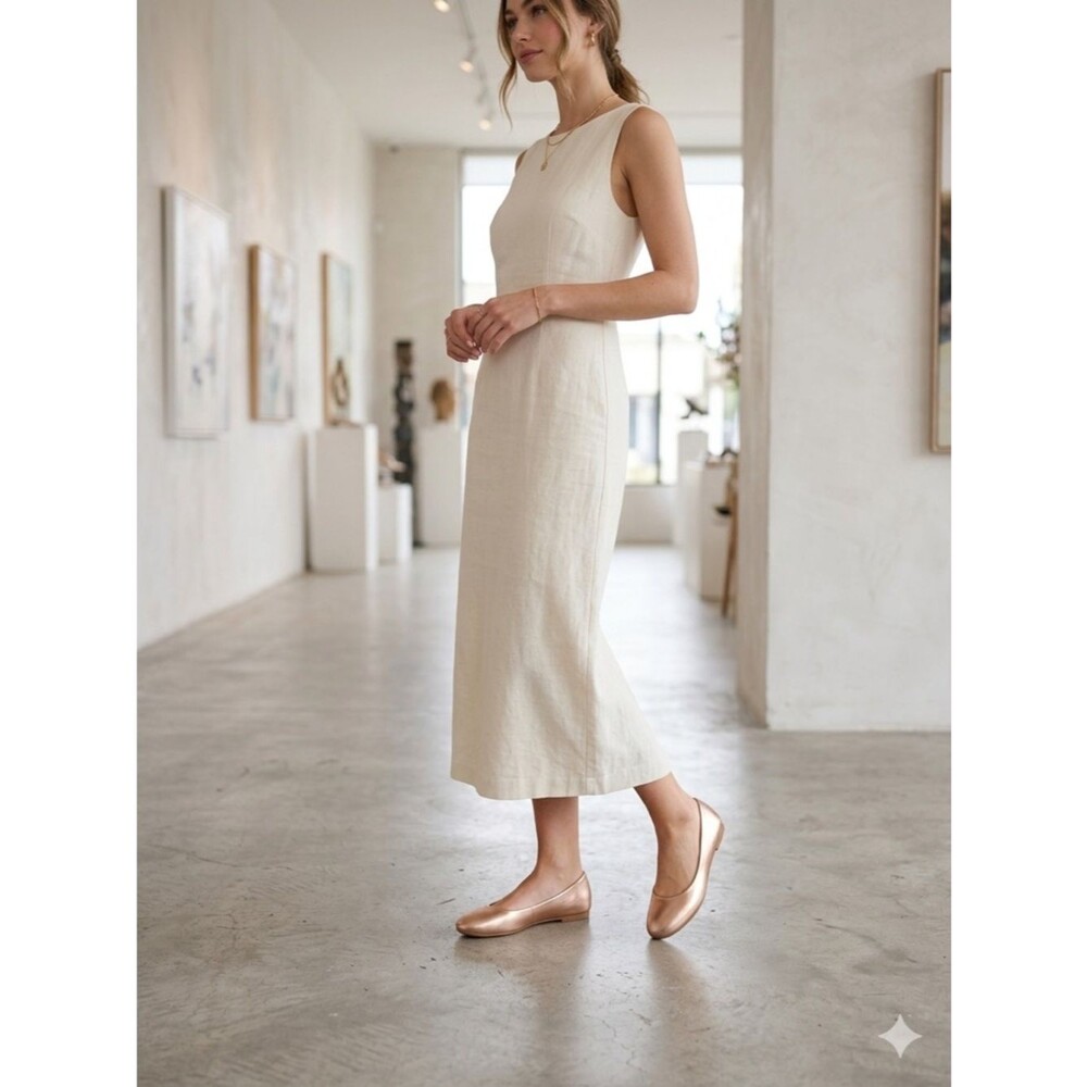 Journee Collection Metallic Rose Ballet Flats
